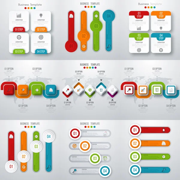 Zestaw z Infografika — Wektor stockowy