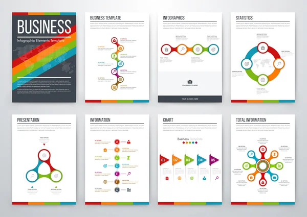 Concepto moderno de vector infográfico — Vector de stock