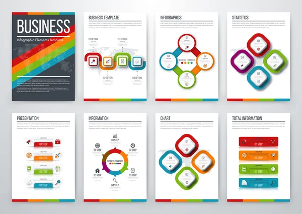 Concept vectoriel infographique moderne — Image vectorielle