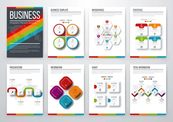 Concepto moderno de vector infográfico — Vector de stock