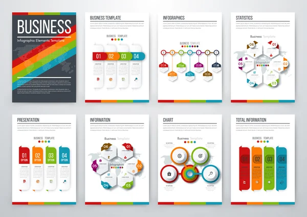 Concepto moderno de vector infográfico — Vector de stock