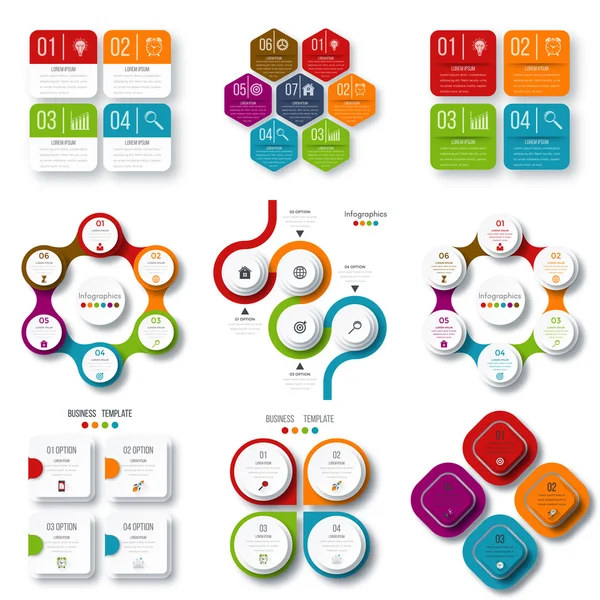 Zestaw z Infografika — Wektor stockowy