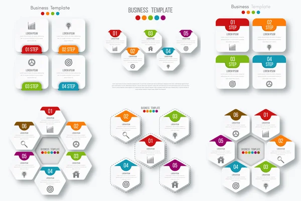 Conjunto com infográficos —  Vetores de Stock