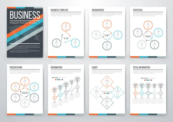 Concepto moderno de vector infográfico — Vector de stock