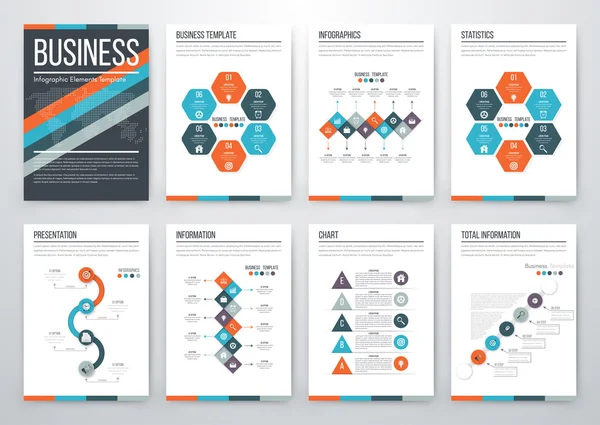 Conceito de vetor infográfico moderno — Vetor de Stock