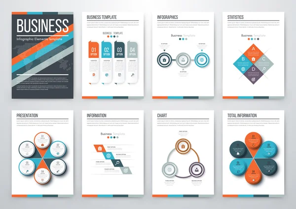 Concepto moderno de vector infográfico — Vector de stock