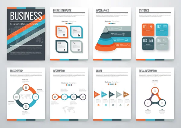 Concepto moderno de vector infográfico — Vector de stock