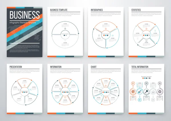 Concepto moderno de vector infográfico — Vector de stock