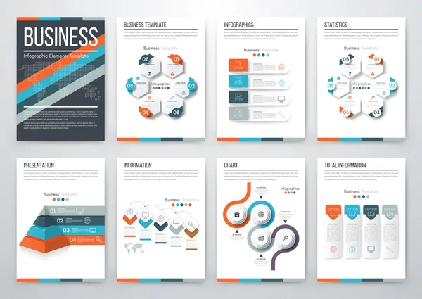 Concepto moderno de vector infográfico — Vector de stock