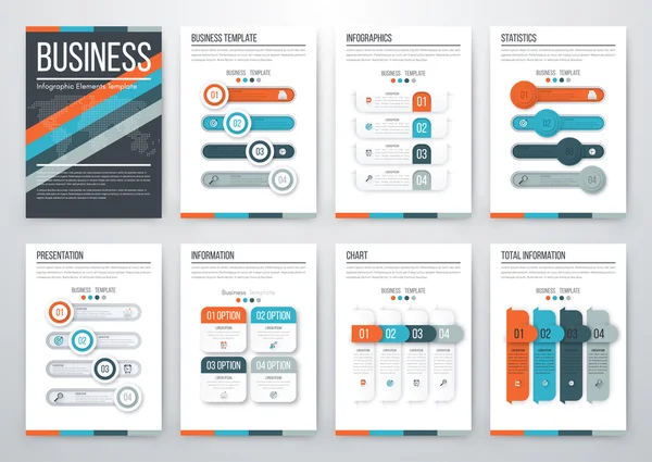 Concepto moderno de vector infográfico — Vector de stock