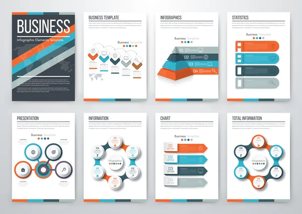 Concepto moderno de vector infográfico — Vector de stock