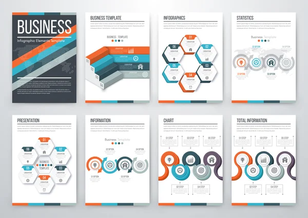 Concepto moderno de vector infográfico — Vector de stock