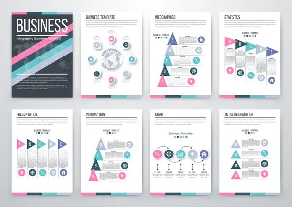 Concepto moderno de vector infográfico — Vector de stock