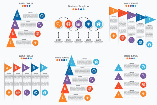 Conjunto com infográficos —  Vetores de Stock