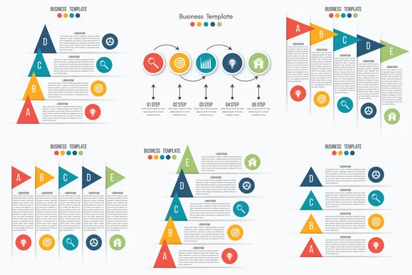 Set mit Infografiken — Stockvektor