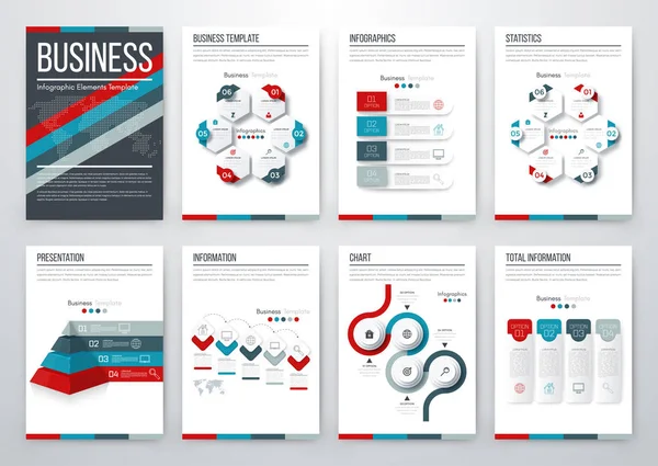 Concepto moderno de vector infográfico — Vector de stock