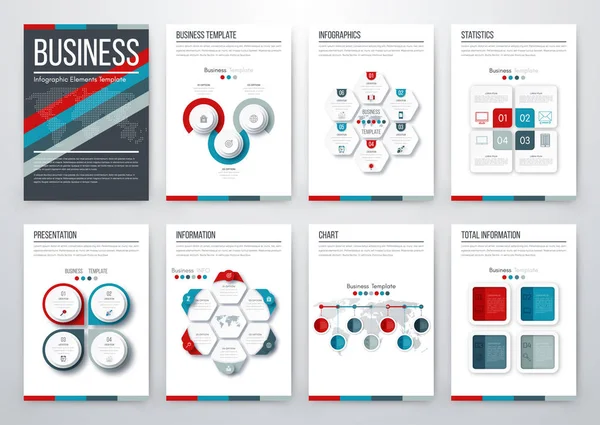 Concepto moderno de vector infográfico — Vector de stock