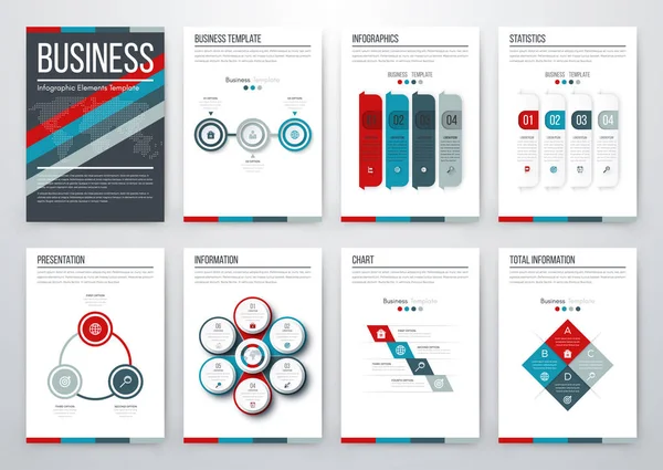 Concepto moderno de vector infográfico — Vector de stock