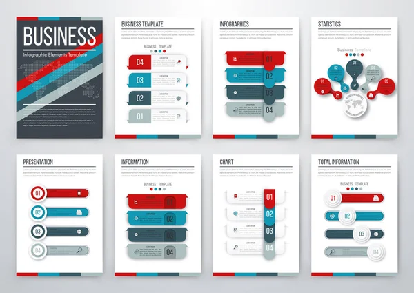 Concepto moderno de vector infográfico — Vector de stock