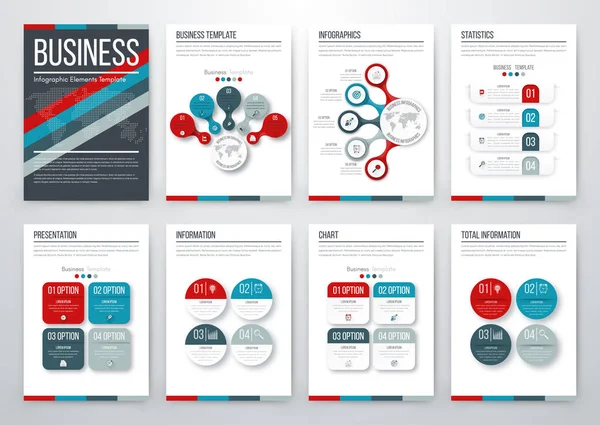 Concepto moderno de vector infográfico — Vector de stock