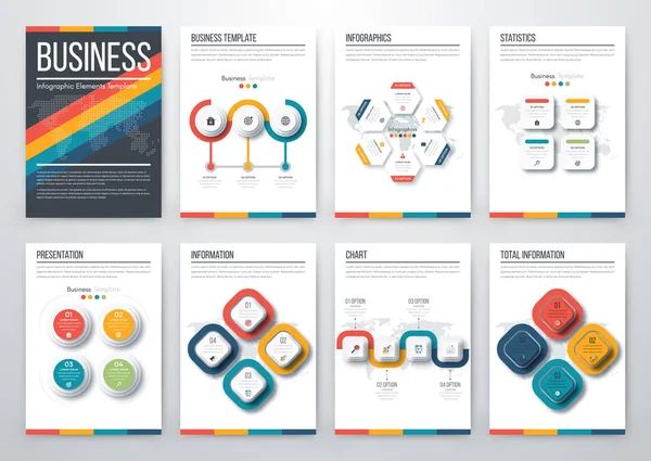 Moderno concetto di vettore infografico — Vettoriale Stock