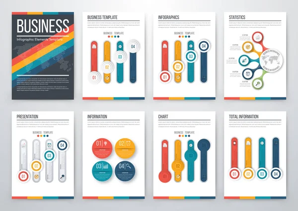 Moderno concetto di vettore infografico — Vettoriale Stock