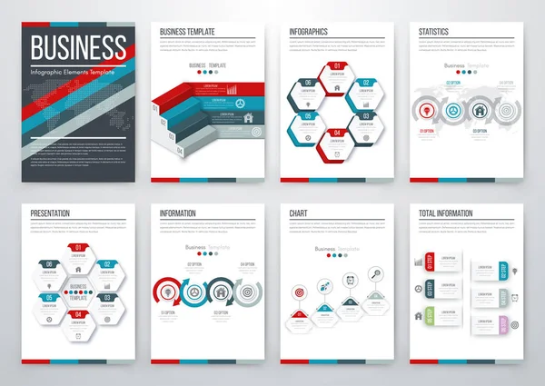 Concepto moderno de vector infográfico — Vector de stock