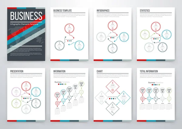 Concepto moderno de vector infográfico — Vector de stock