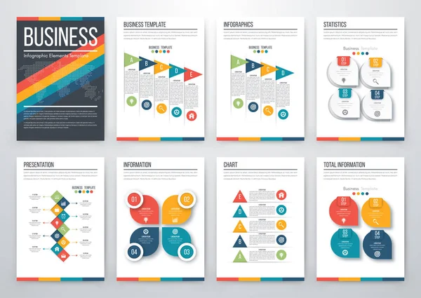 Concepto moderno de vector infográfico — Vector de stock