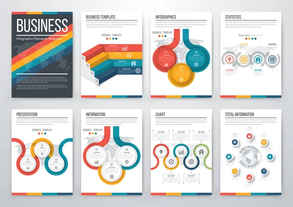 Concepto moderno de vector infográfico — Vector de stock