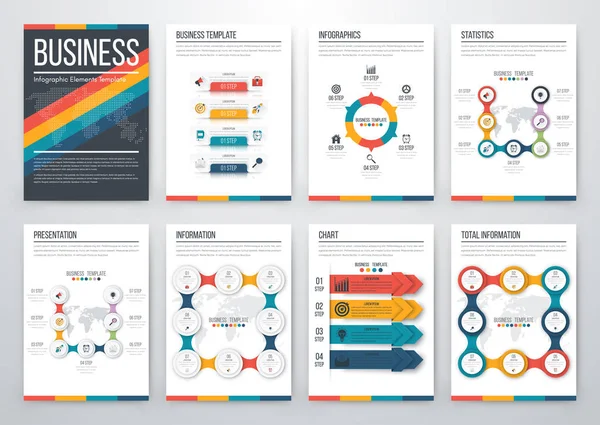 Concepto moderno de vector infográfico — Vector de stock