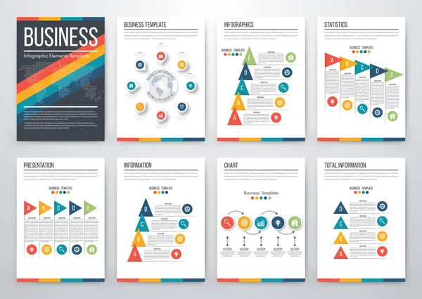 Moderno concetto di vettore infografico — Vettoriale Stock