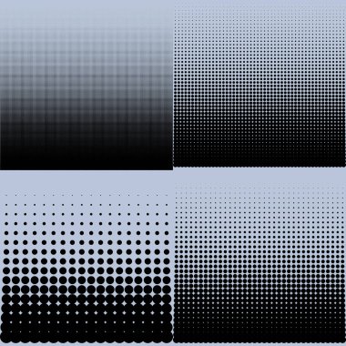 yarı ton desen vektör çizim