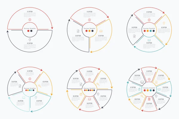 Set con infografías — Archivo Imágenes Vectoriales