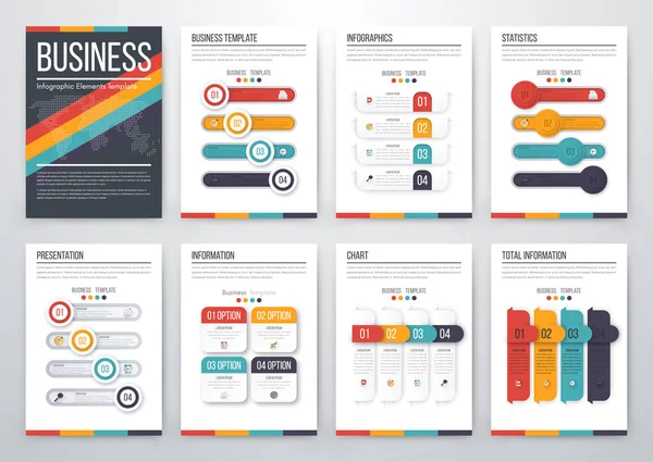 Concepto moderno de vector infográfico — Vector de stock