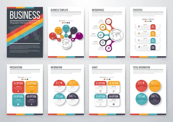 Concepto moderno de vector infográfico — Vector de stock