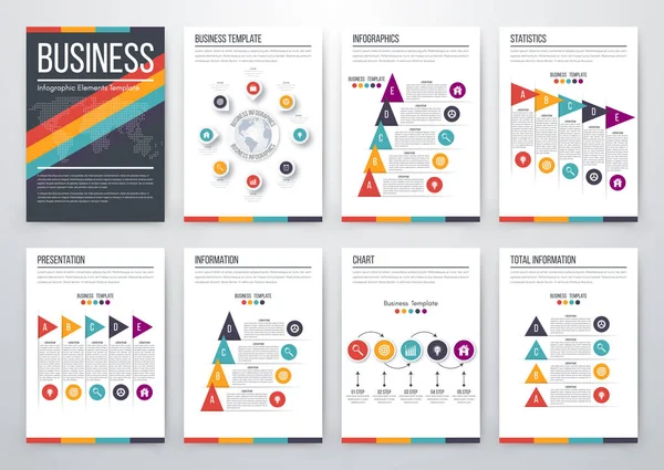 Moderno concetto di vettore infografico — Vettoriale Stock