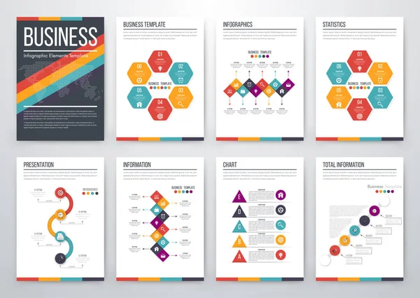 Moderno concetto di vettore infografico — Vettoriale Stock