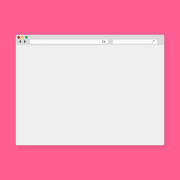 Vektorillustration des Browserfensters — Stockvektor