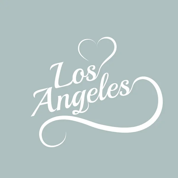 Fabriqué avec amour à Los Angeles — Image vectorielle