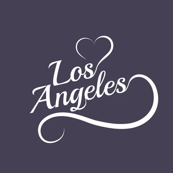 Készült a Los Angeles-i love — Stock Vector