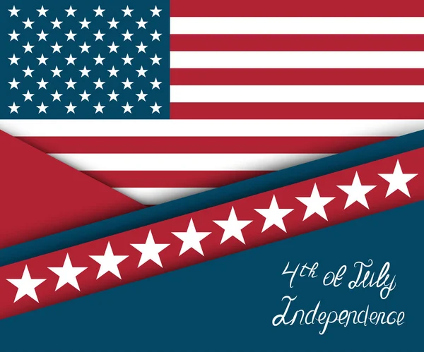 Четвертое июля. Открытки на день независимости — стоковый вектор