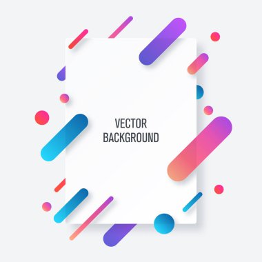 3d arka plan ile dikey afiş