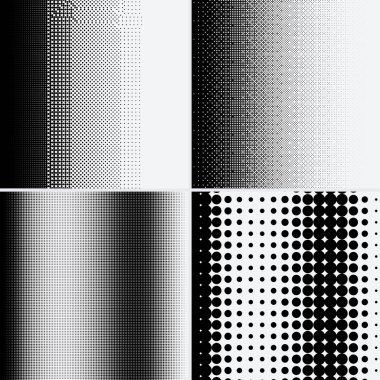 Beyaz arkaplanda yarım ton noktalar