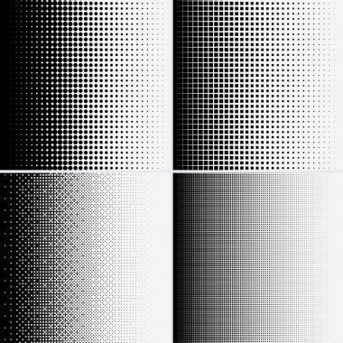 Beyaz arkaplanda yarım ton noktalar