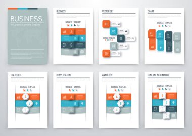 Renk öğelerini infographics için