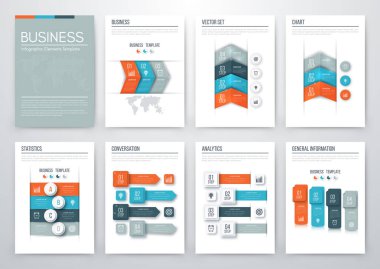 Renk öğelerini infographics için