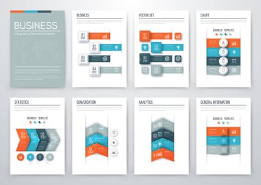 Renk öğelerini infographics için
