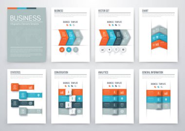 Renk öğelerini infographics için