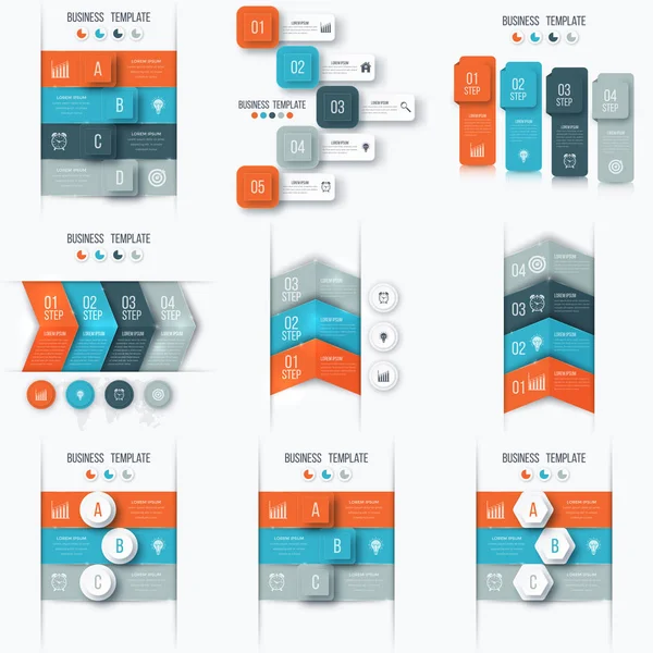 Set met infographics — Stockvector